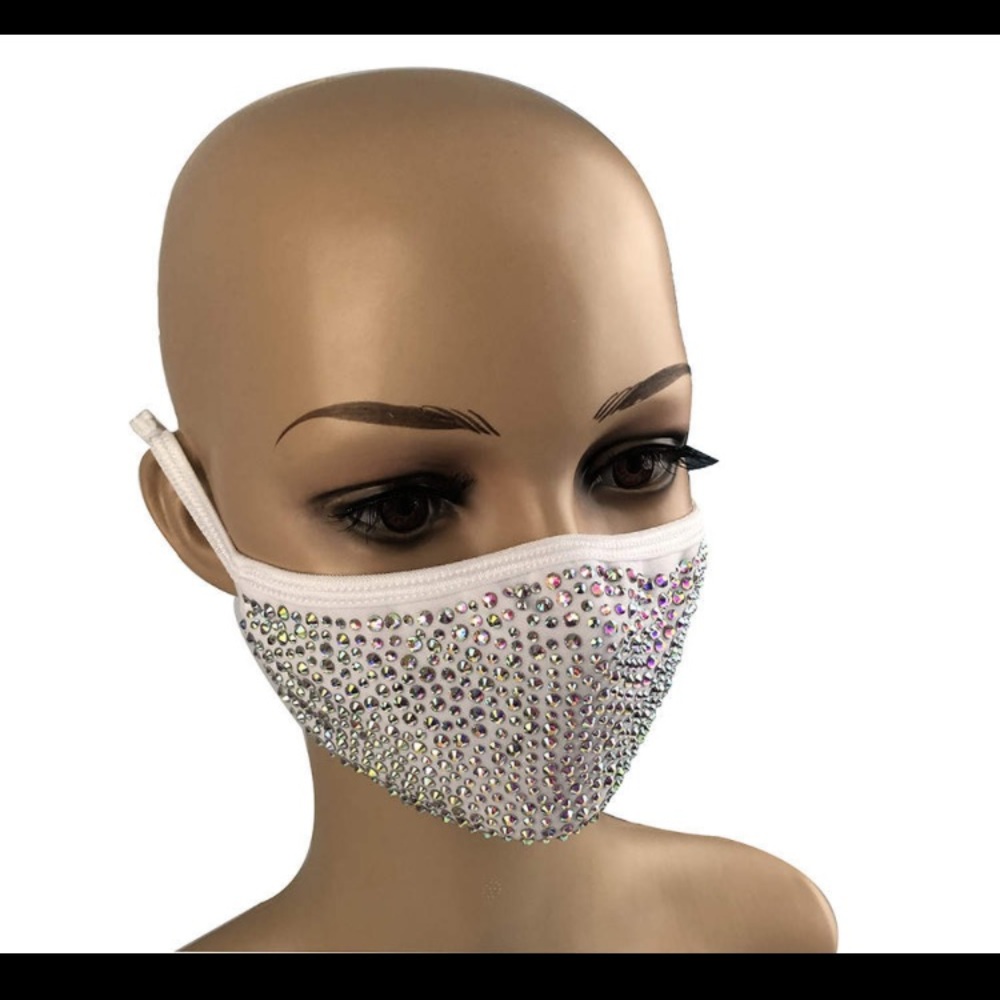 SWAROVSKI Crystal Rhinestone Face Mask Fil… - Picture 5 of 8